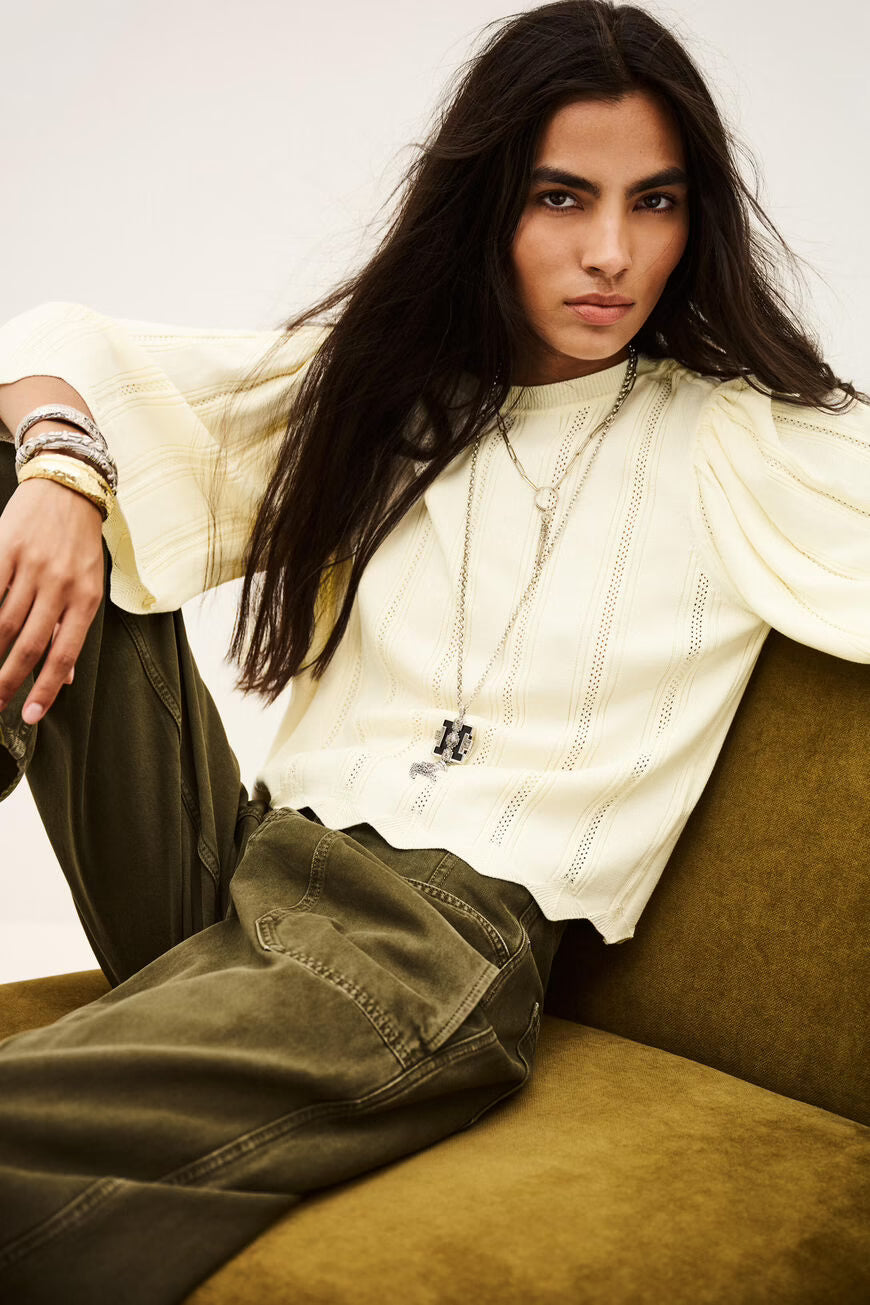 SHORT SLEEVE PULLOVER SOREN - OFF-WHITE