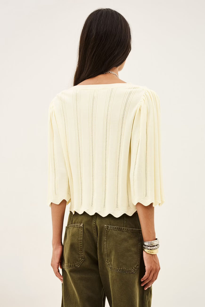 SHORT SLEEVE PULLOVER SOREN - OFF-WHITE