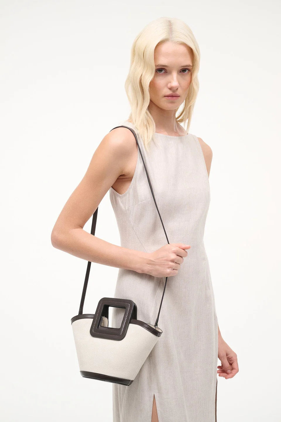 SHIRLEY MINI BUCKET - NATURAL ESPRESSO