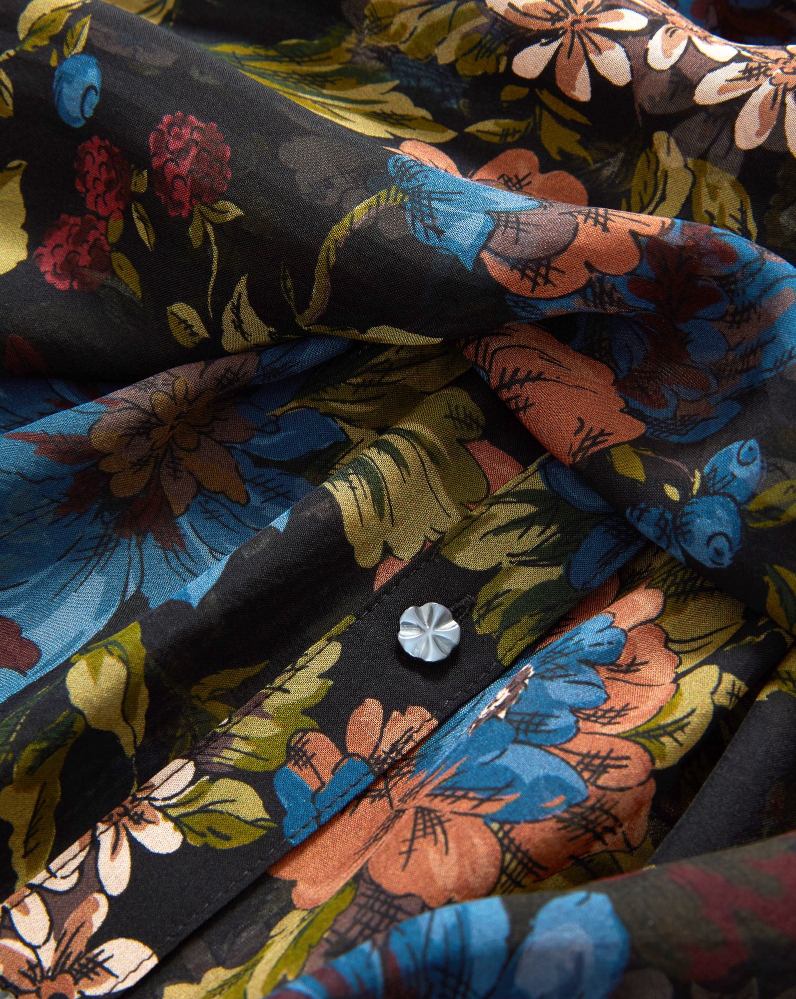 ASHLYNN SILK BLOUSE - BLACK MULTI