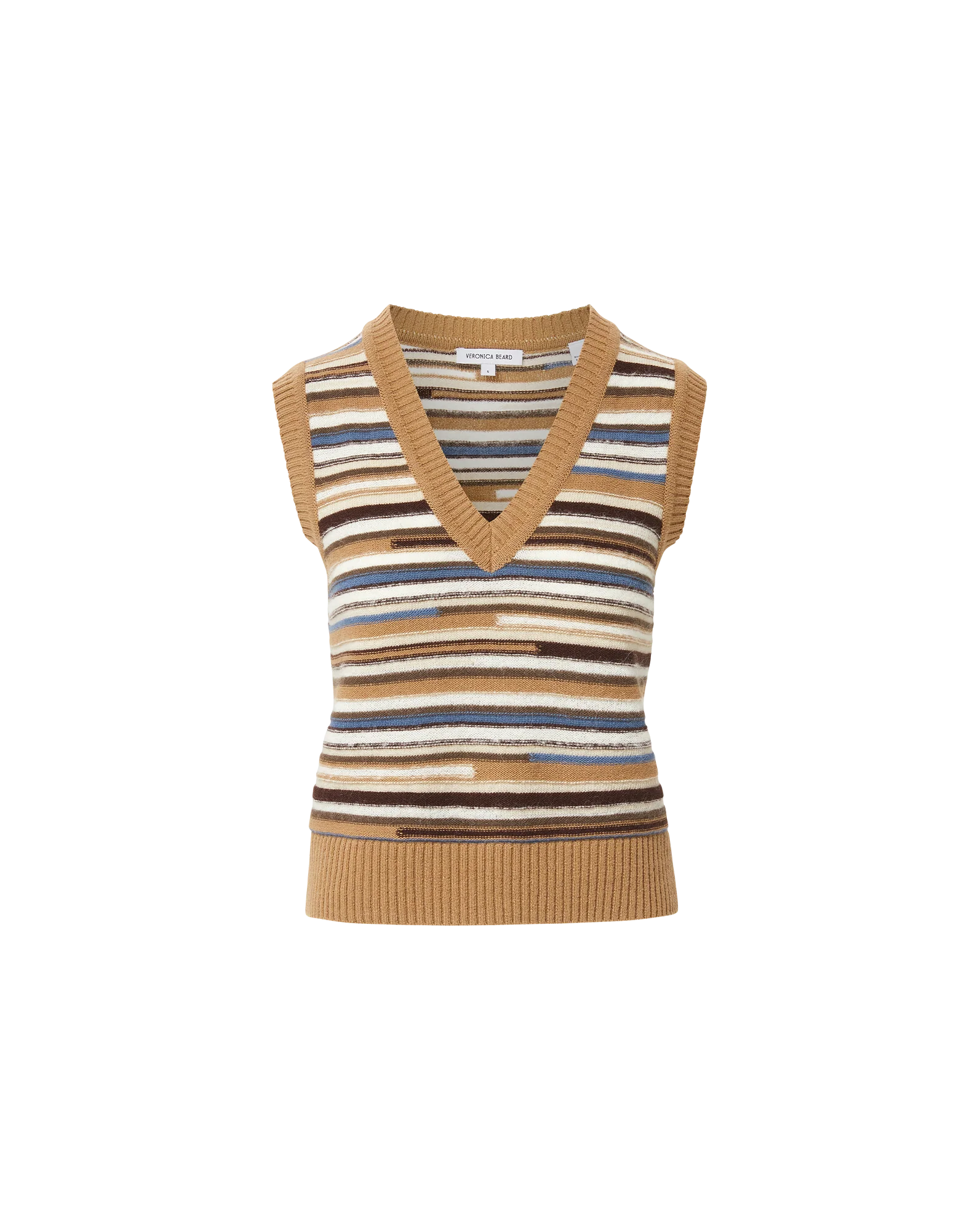 HELENKA WOOL SWEATER VEST - DARK ACORN MULTI