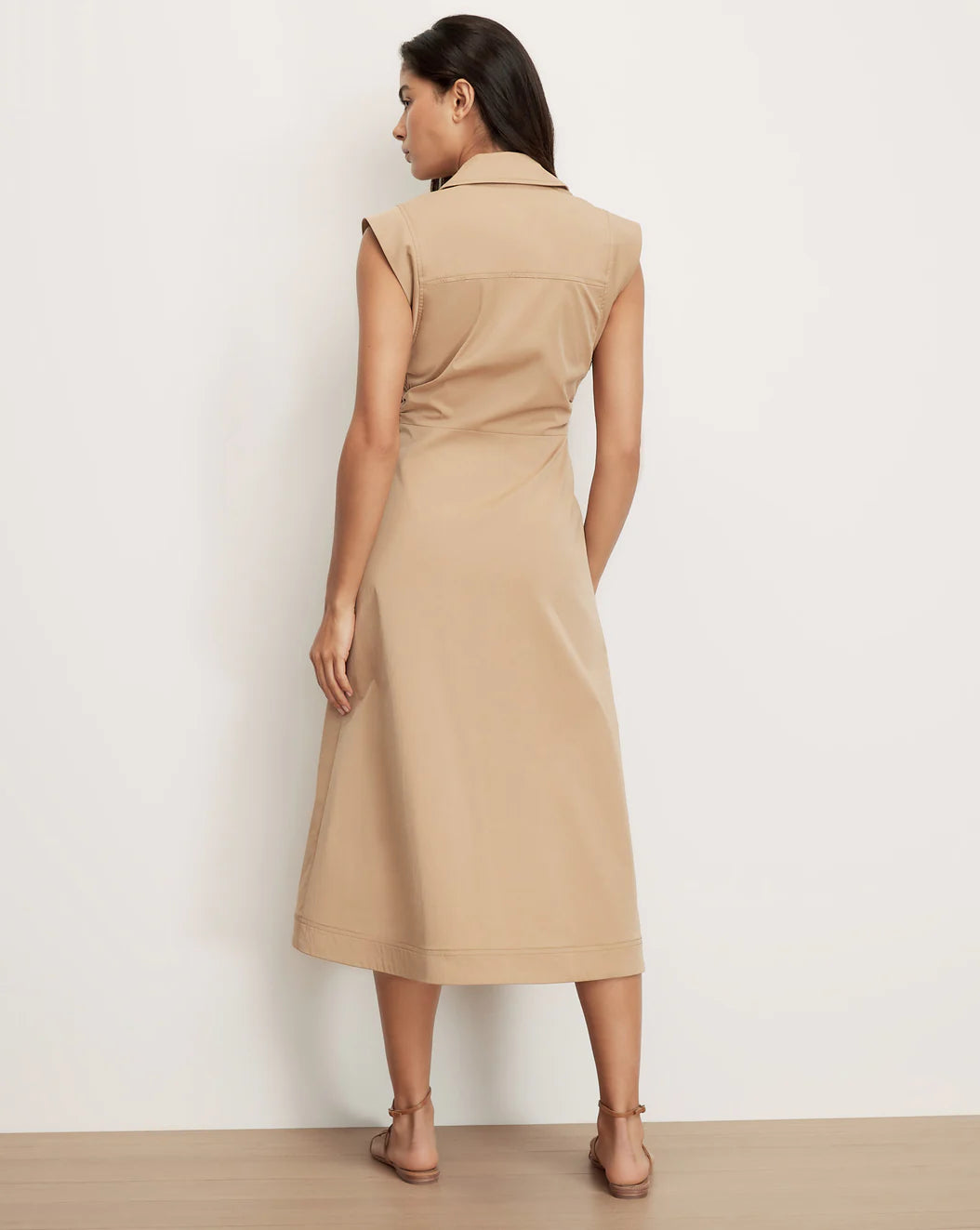ORLA MIDI SHIRTDRESS - KHAKI