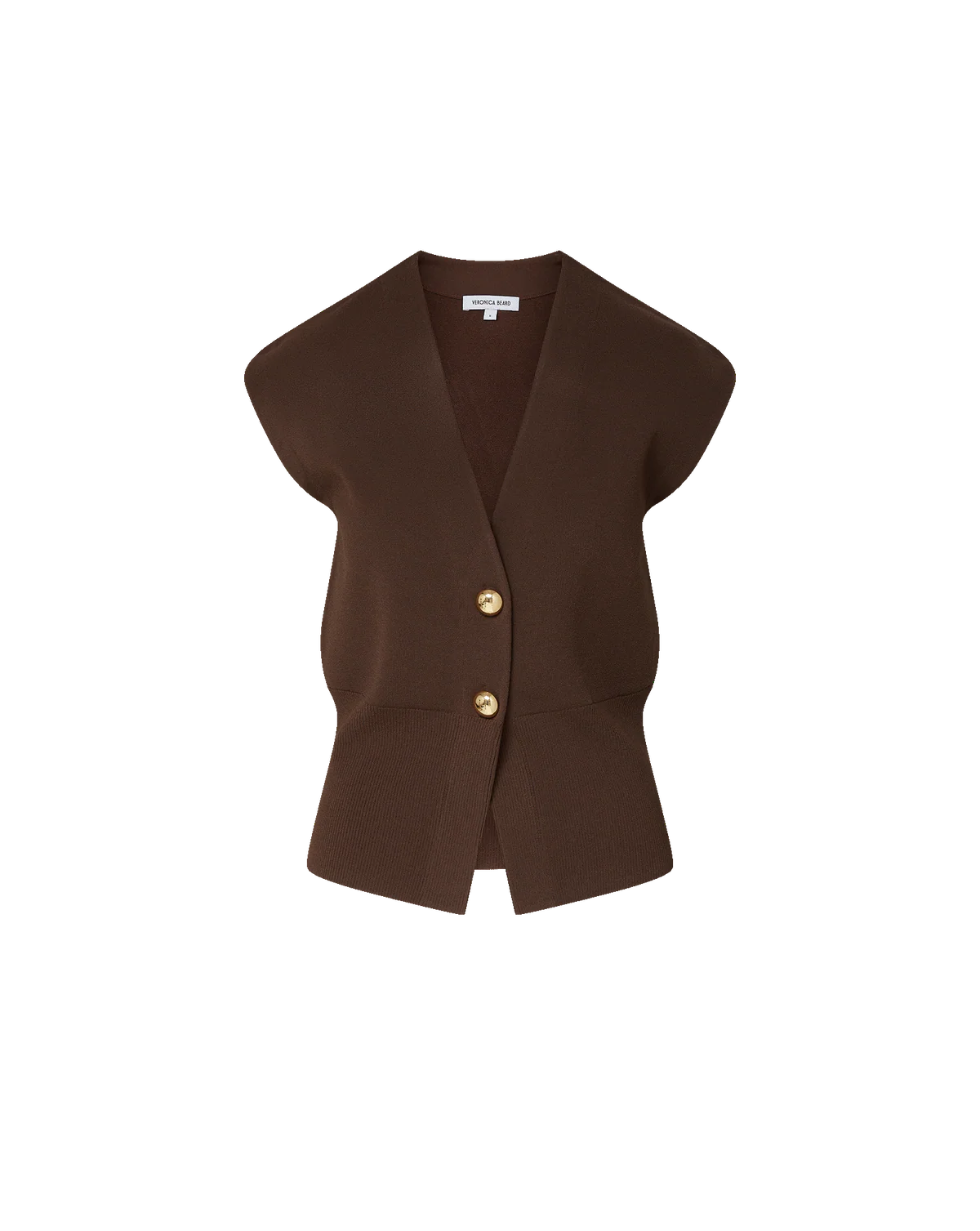 ISADOR KNIT VEST - DARK MOCHA