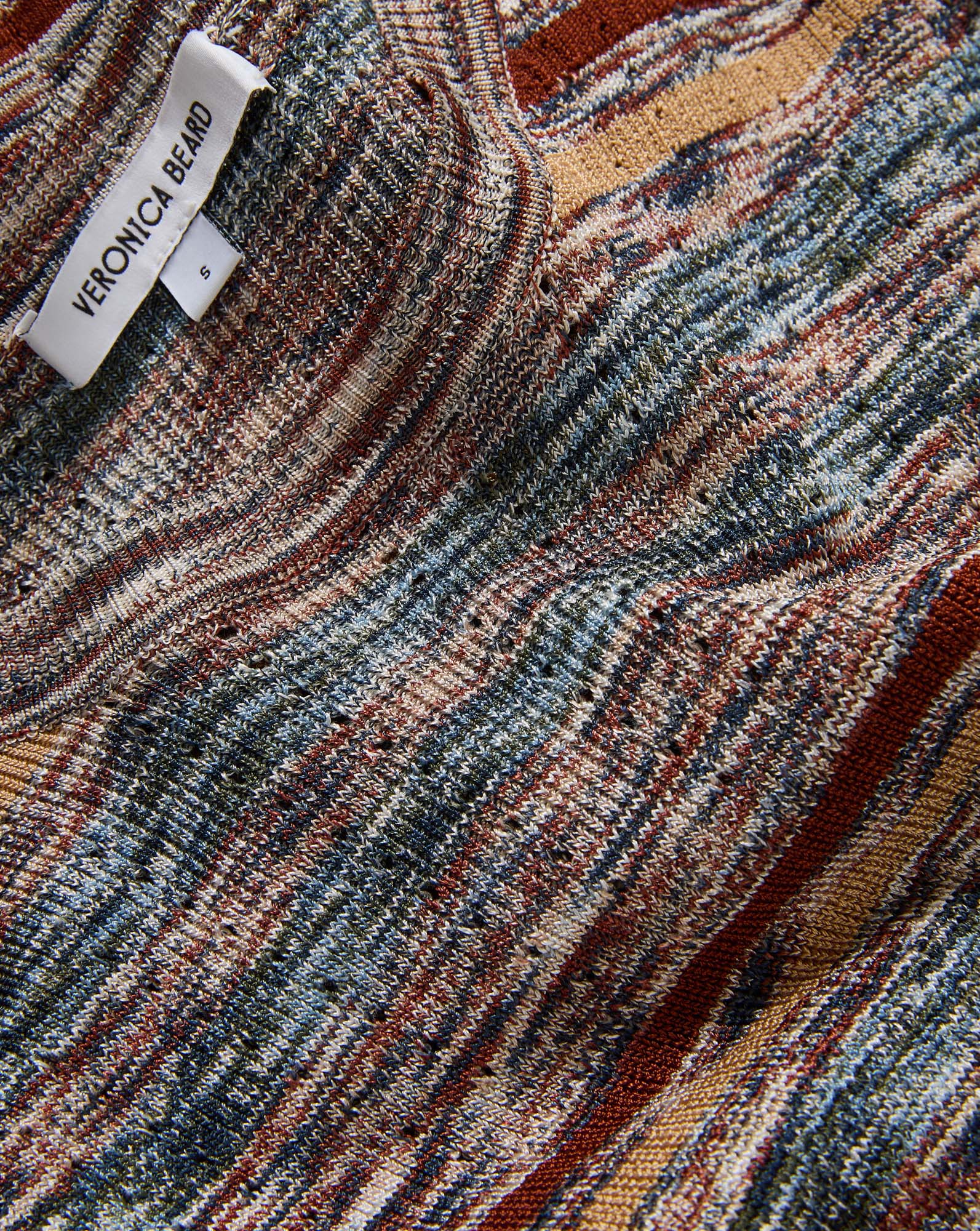 NAMI KNIT DRESS - RUST MULTI