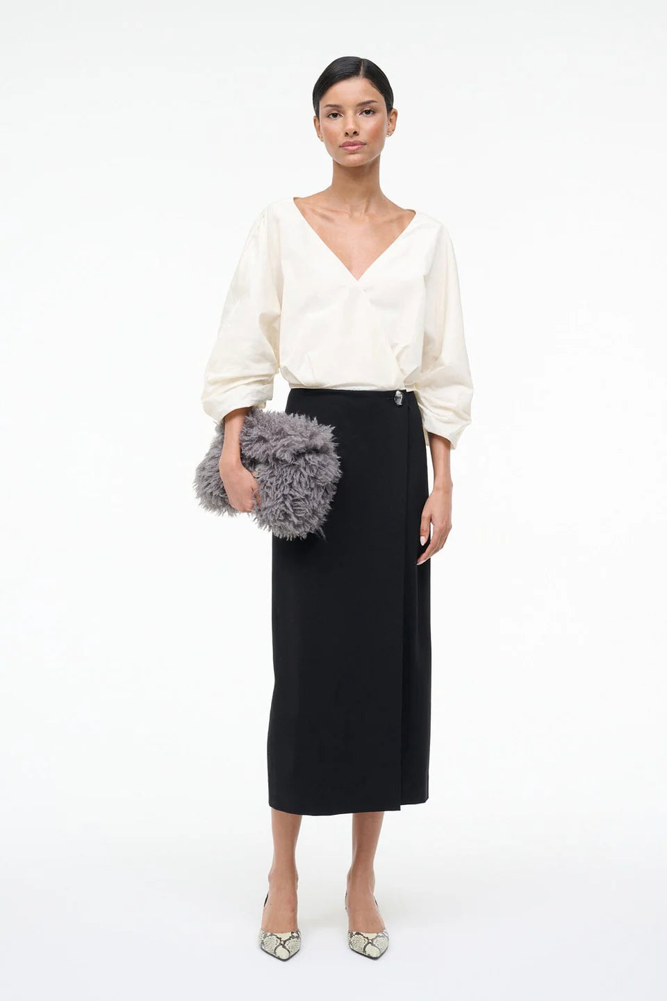 ORION DRESS - IVORY/BLACK