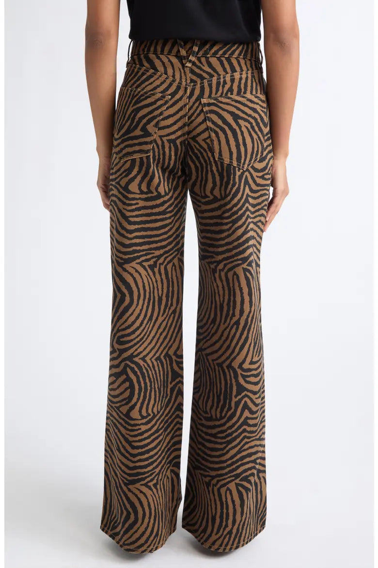 KASEY WIDE LEG JEANS - ZIGER OCHRE BLACK
