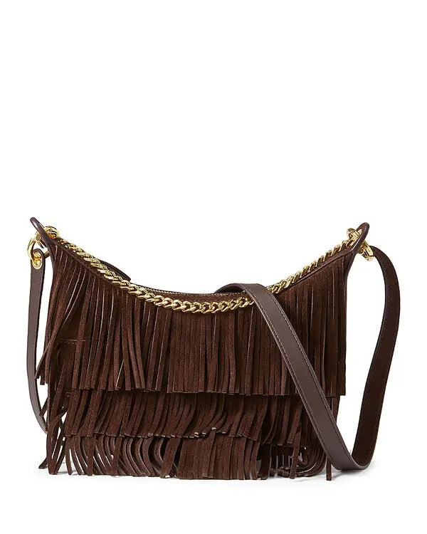 FRINGE FORTUNE SHOULDER BAG - ESPRESSO
