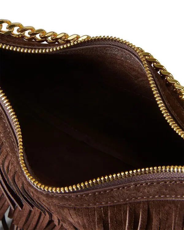 FRINGE FORTUNE SHOULDER BAG - ESPRESSO