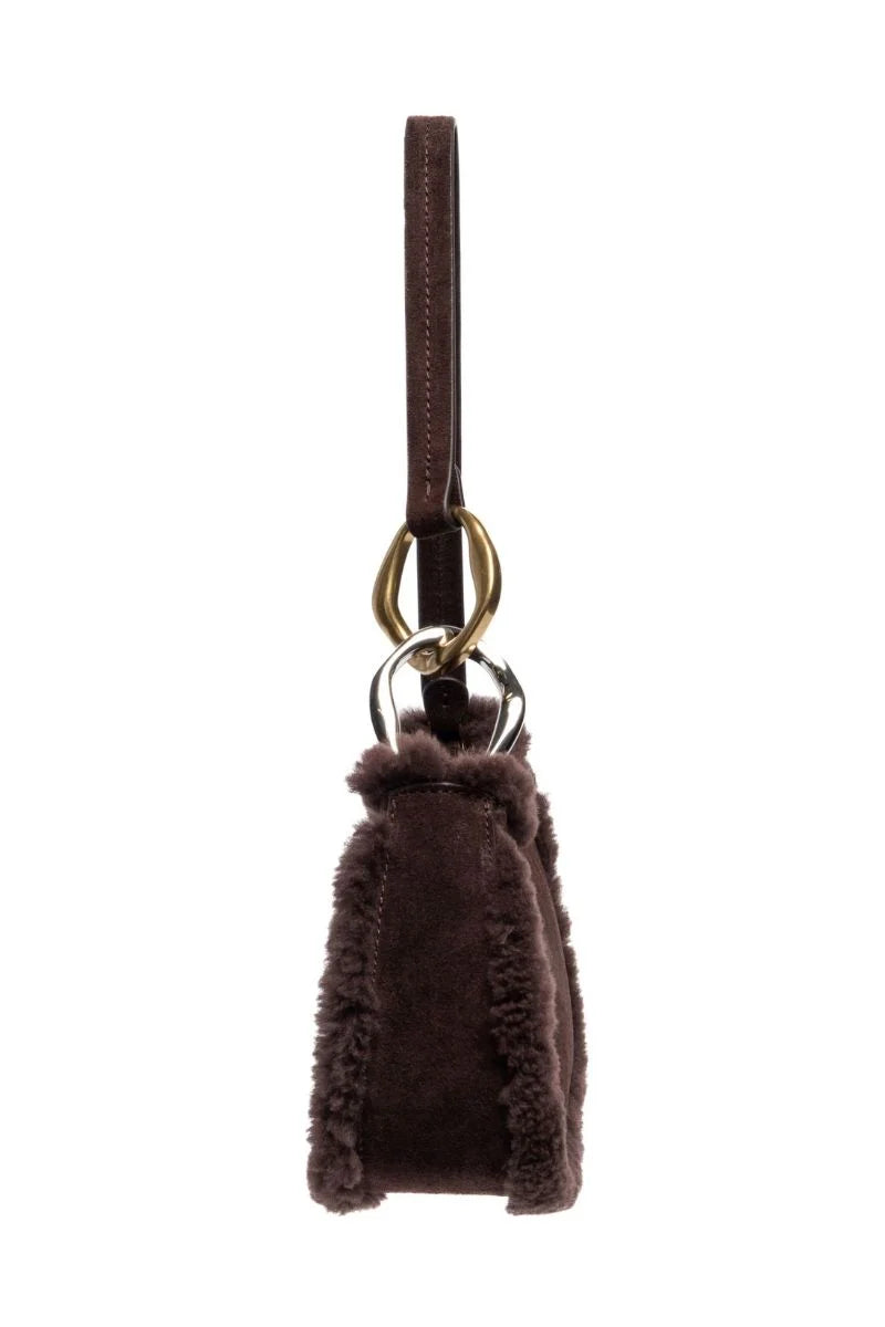 OLLIE BAG - ESPRESSO SHEARLING