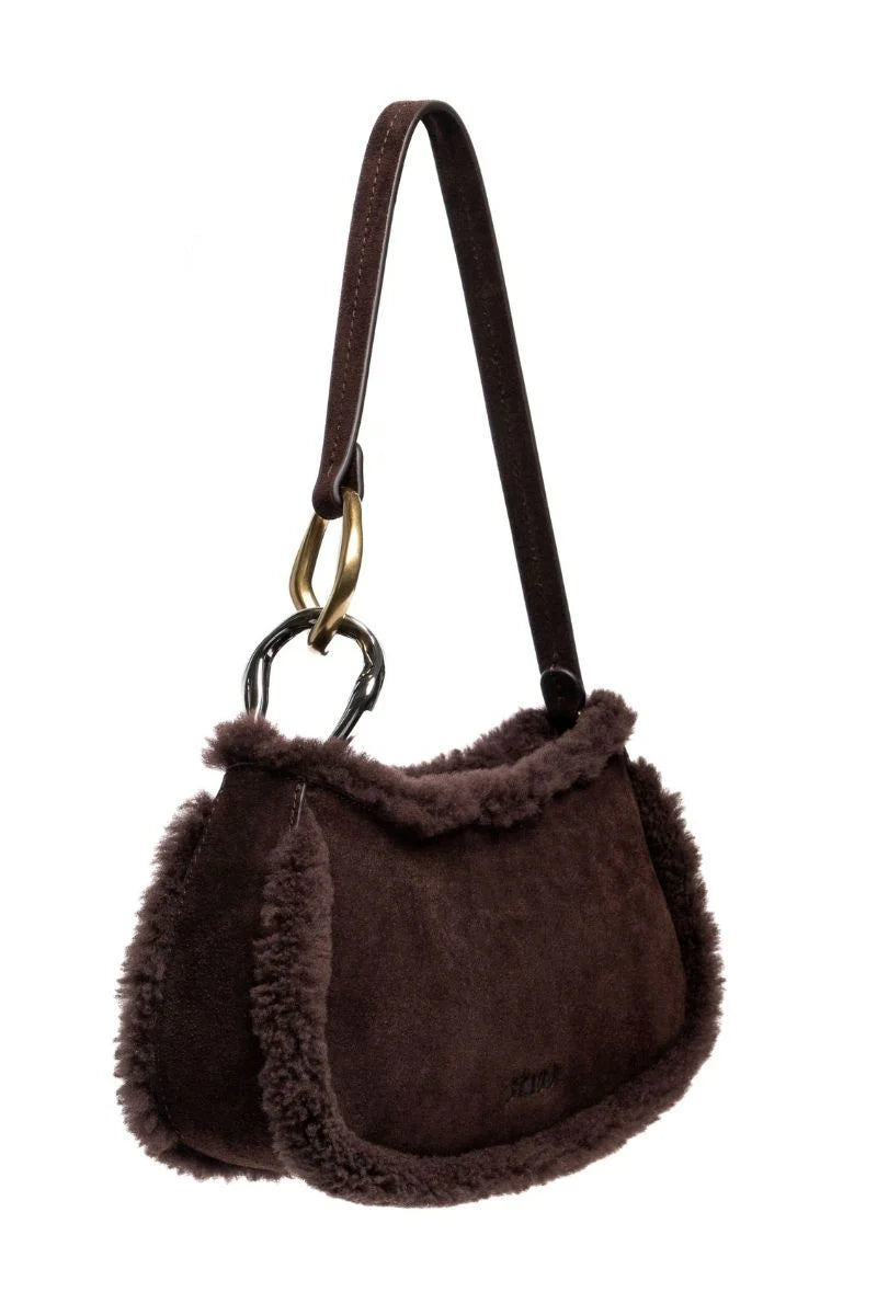 OLLIE BAG - ESPRESSO SHEARLING