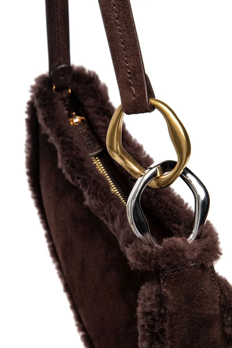 OLLIE BAG - ESPRESSO SHEARLING