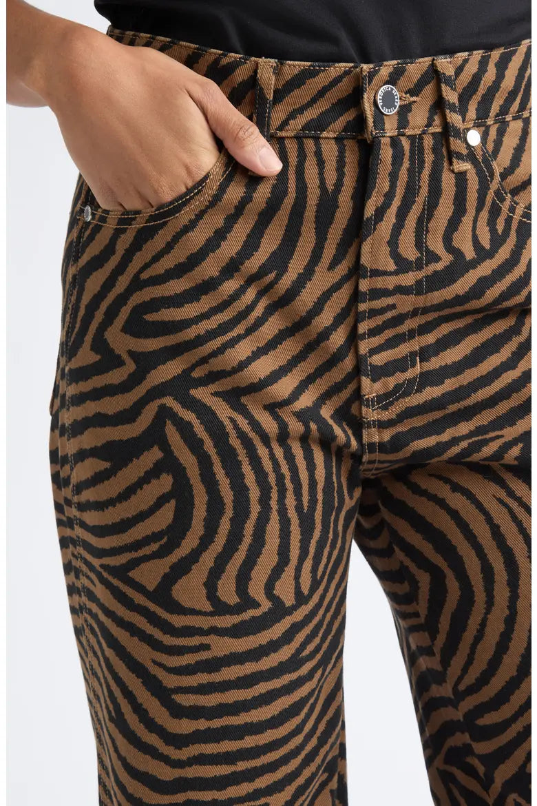 KASEY WIDE LEG JEANS - ZIGER OCHRE BLACK