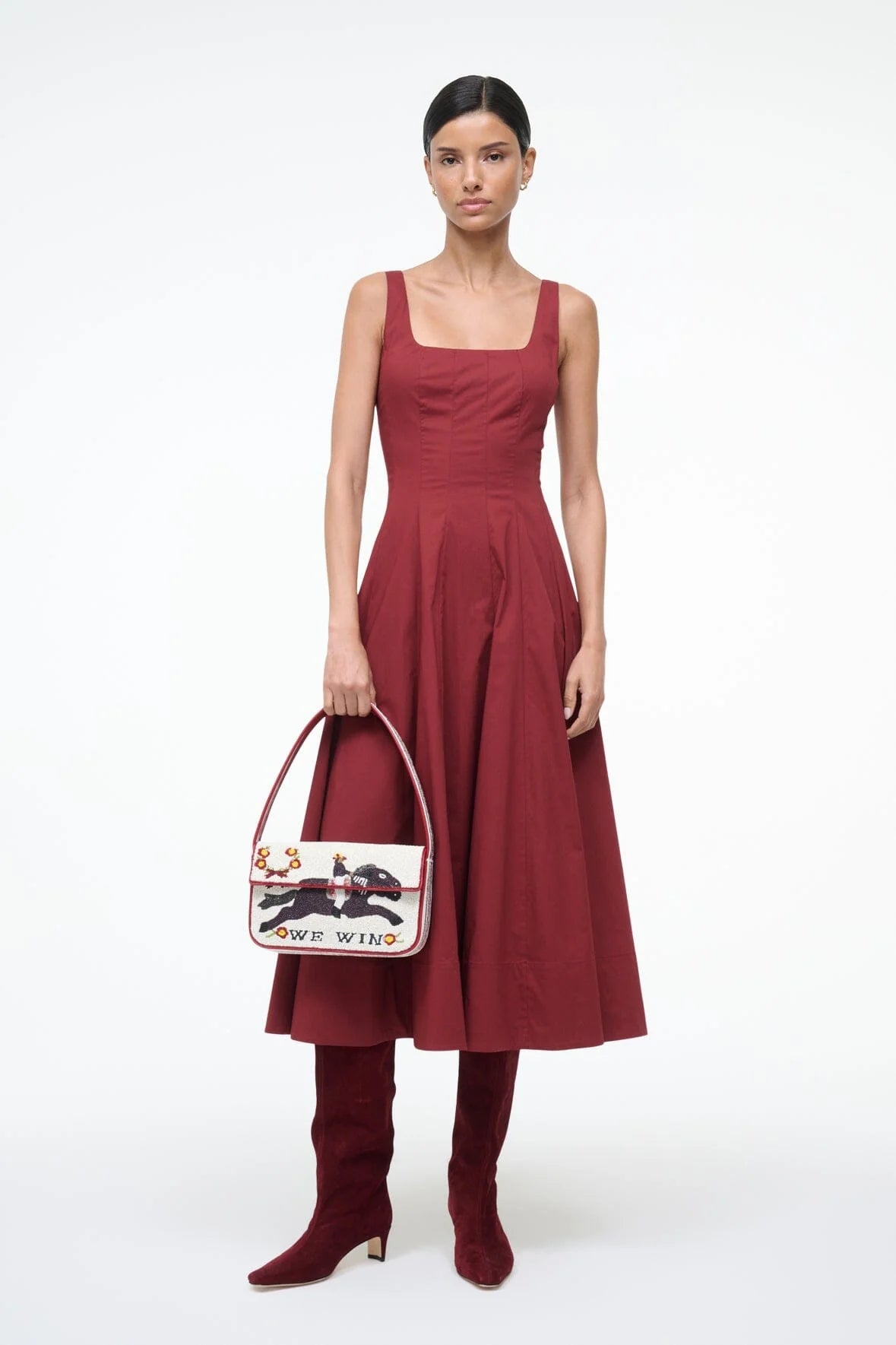 TOMMY BEADED BAG - DERBY