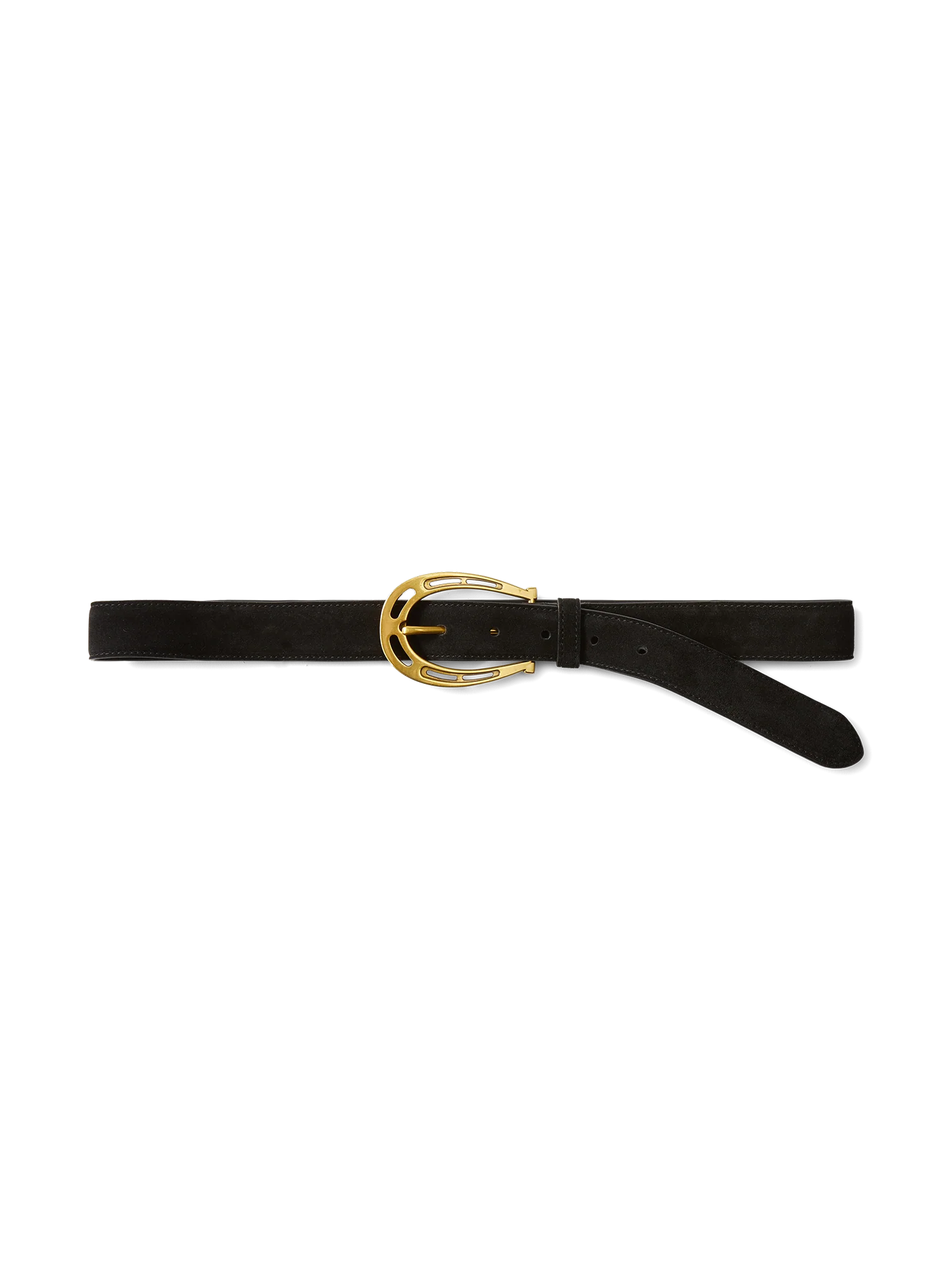 SUEDE VERONICA BEARD LUCKY BELT - BLACK