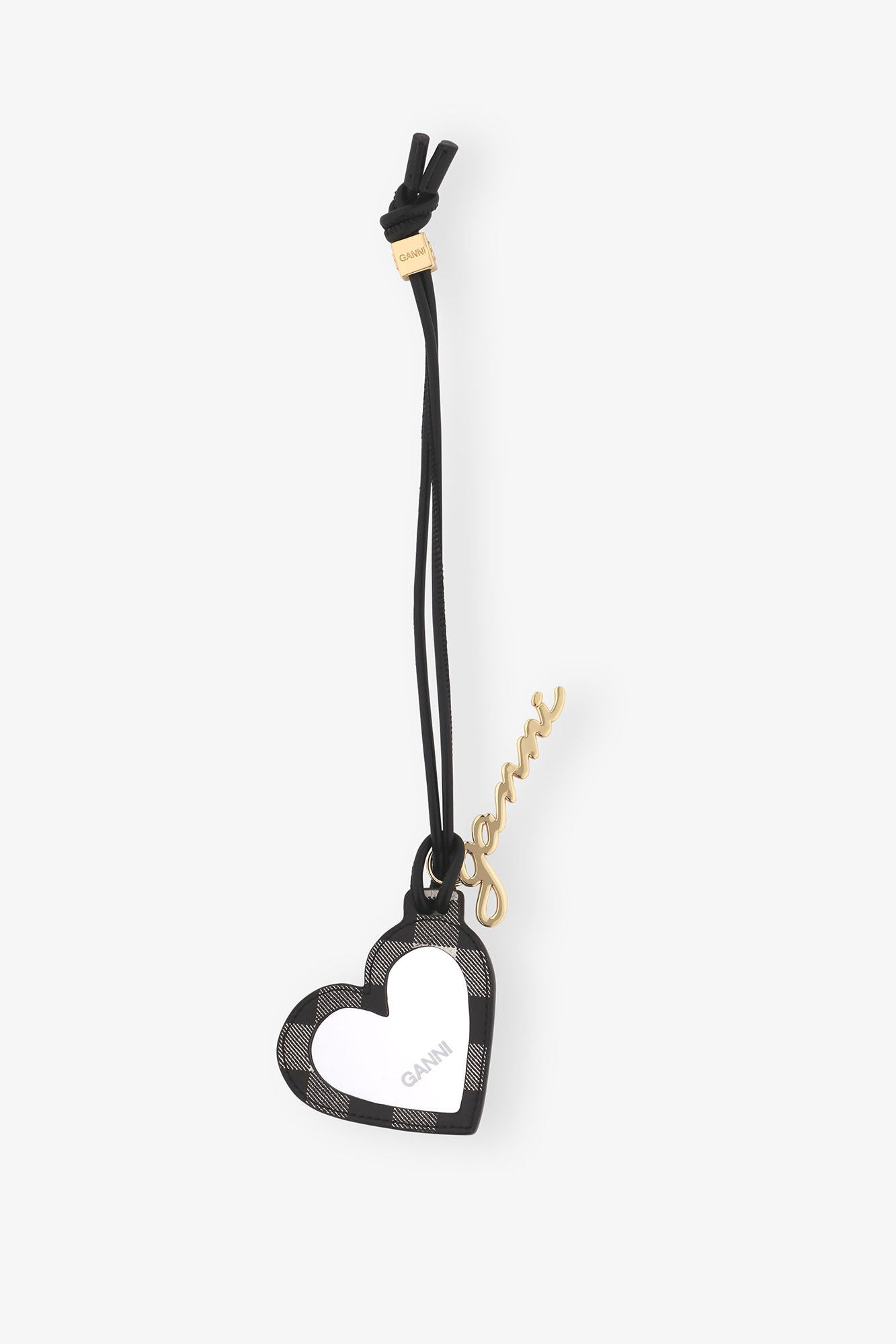 GANNI BOU HEART MIRROR - BLACK