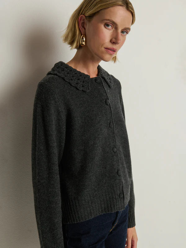 ADDIE CARDIGAN - HEATHER CHARCOAL