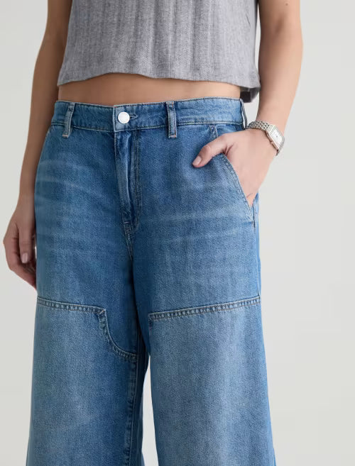 STELLA JEAN - LINEN LOW SLUNG PALAZZO - GALAXY