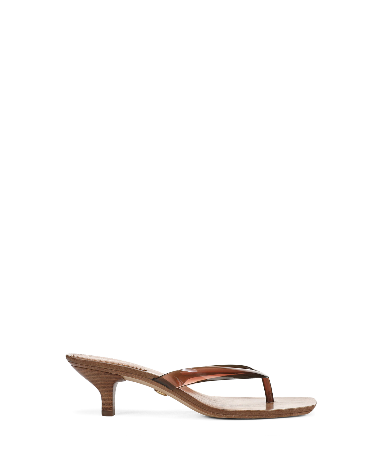 CLEA JELLY KITTEN-HEEL SANDAL - HAZELWOOD
