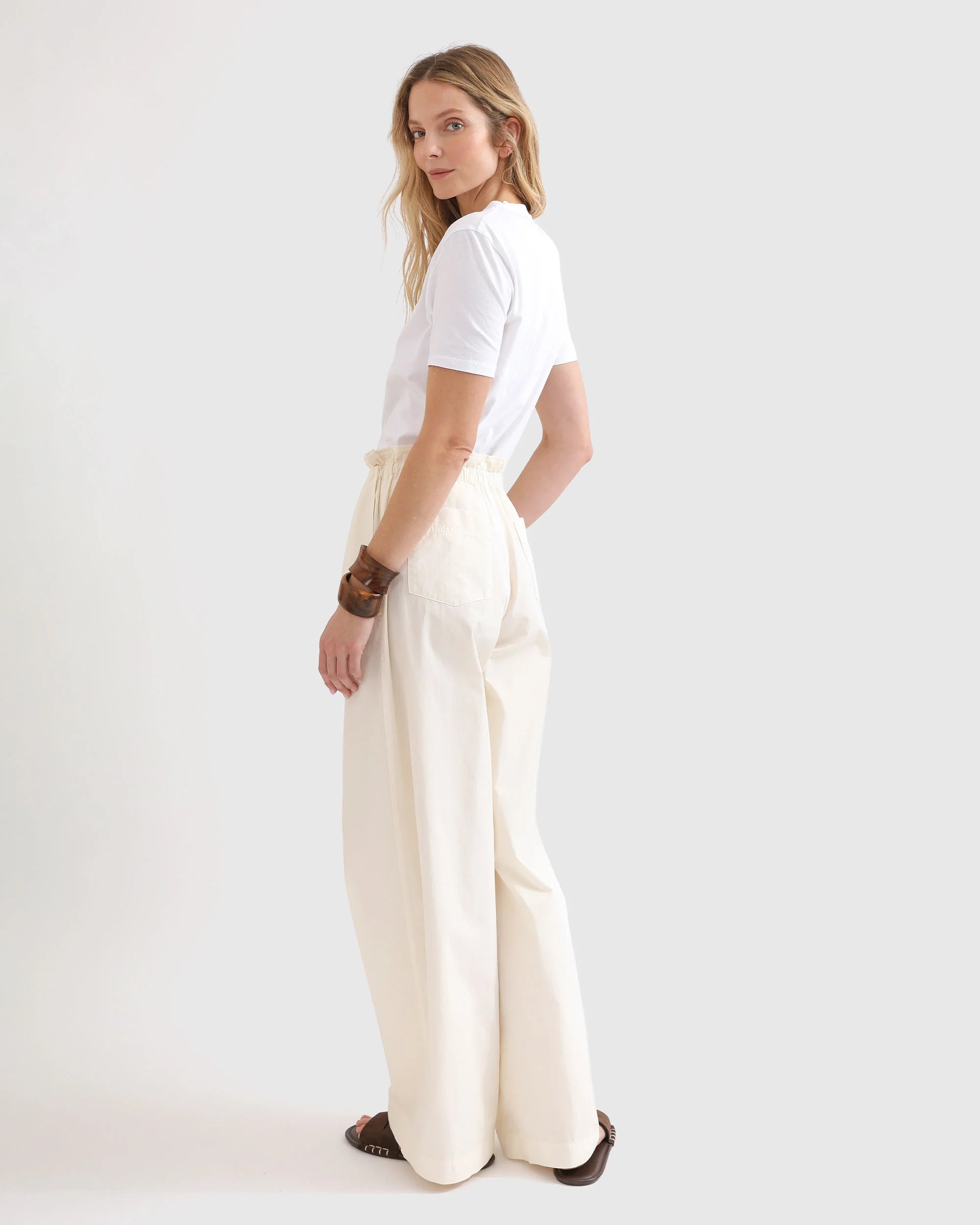 THE CLYDE PANTS - CREAM