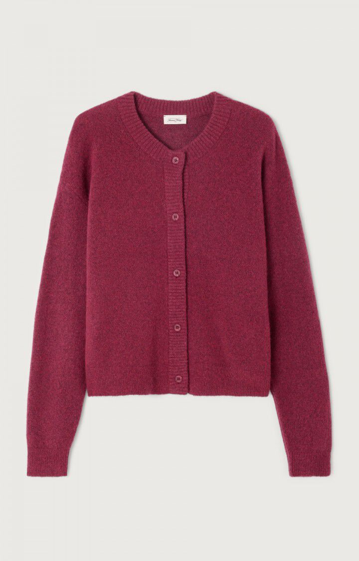 WOMEN'S CARDIGAN DAMSVILLE - MOTTLED GRAPE