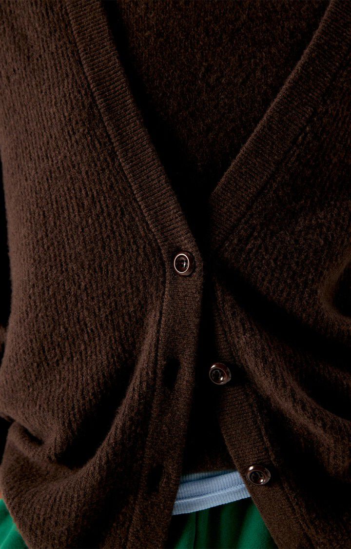 WOMEN'S CARDIGAN DAMSVILLE - MELANGE BROWN