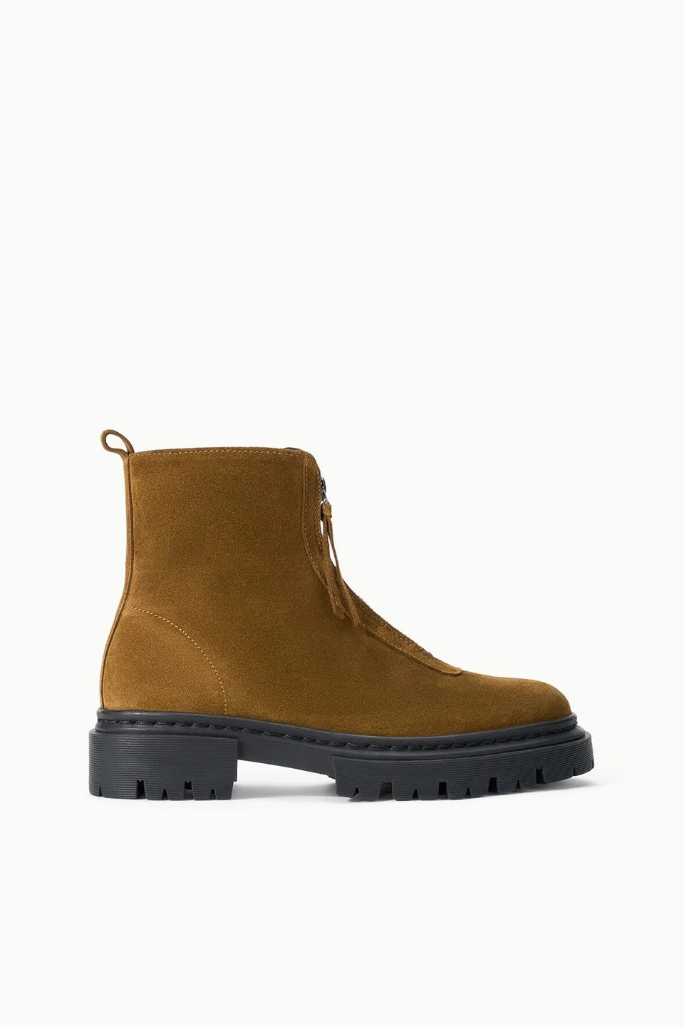 MILES ZIP ANKLE BOOT - CIGAR