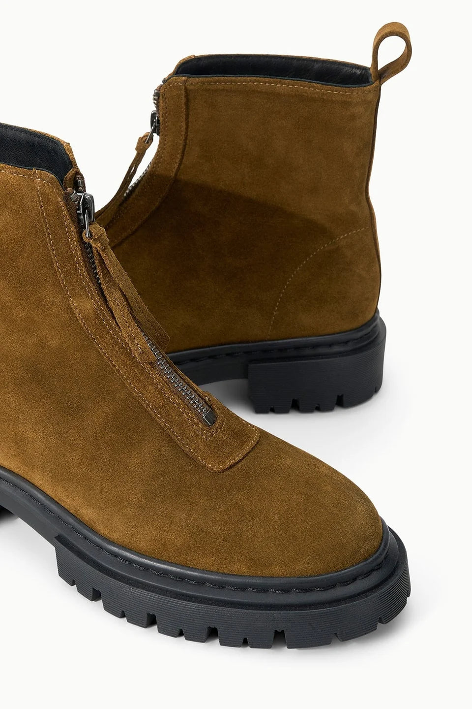 MILES ZIP ANKLE BOOT - CIGAR