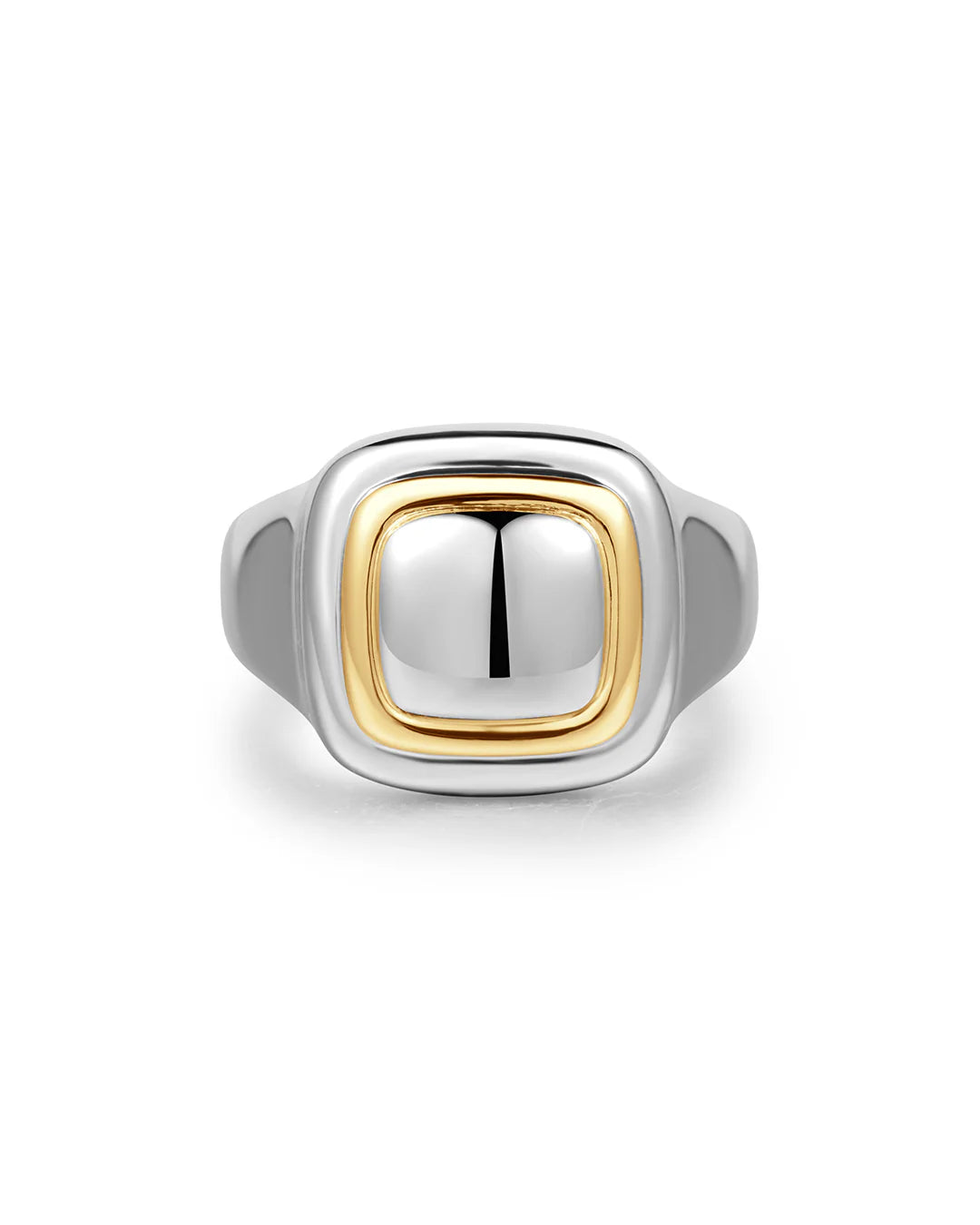 DALIA TWO TONE RING - SILVER