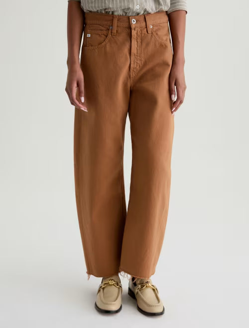 HATTIE CROP - HIGH RISE BARREL - GINGER