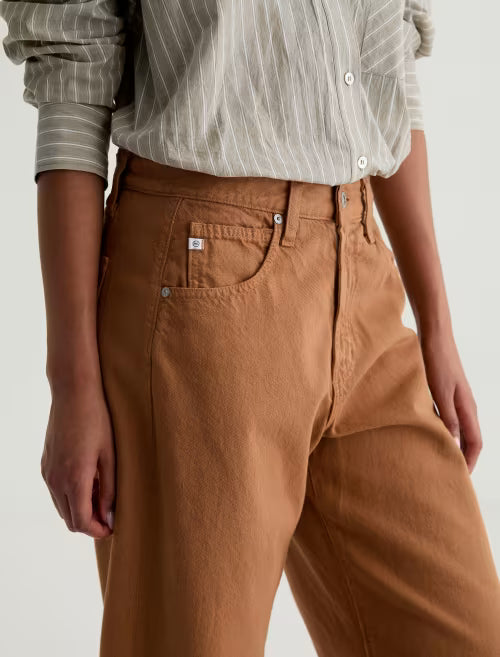 HATTIE CROP - HIGH RISE BARREL - GINGER
