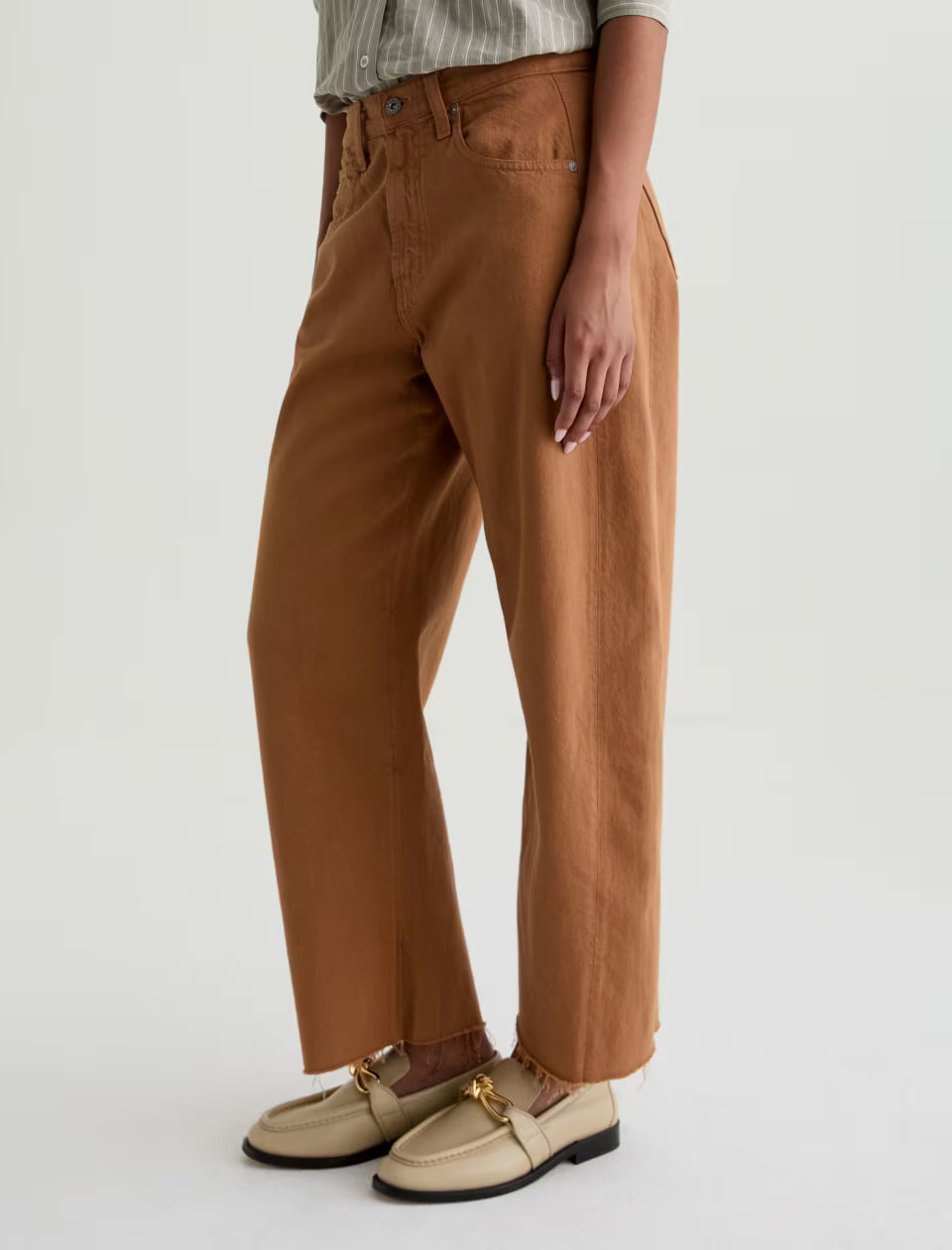HATTIE CROP - HIGH RISE BARREL - GINGER