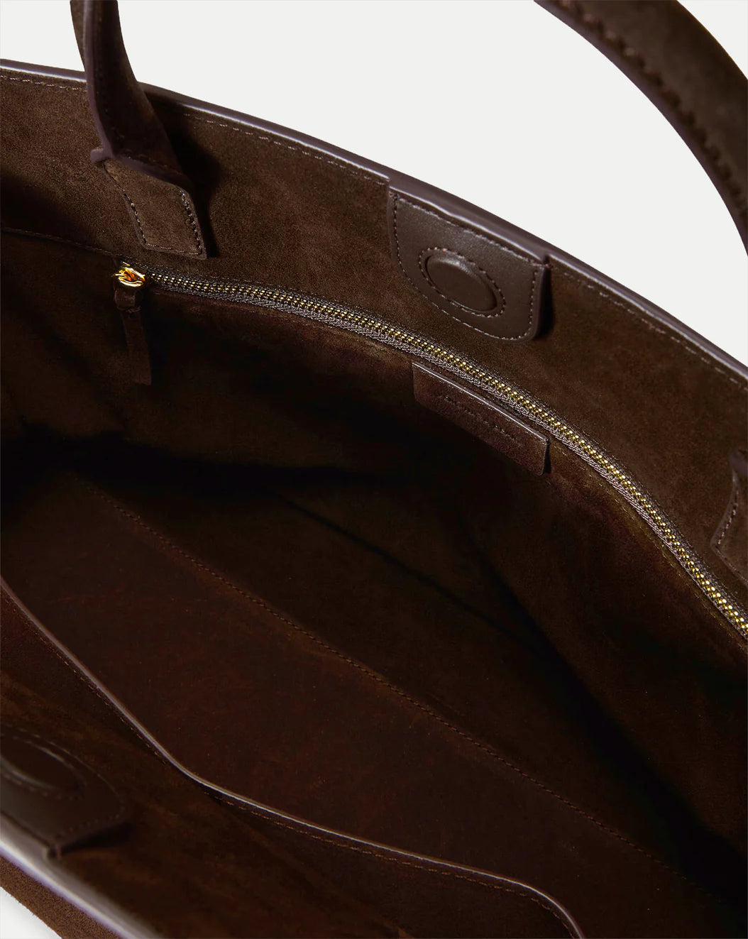 LARGE SUEDE VERONICA BEARD DASH BAG - ESPRESSO