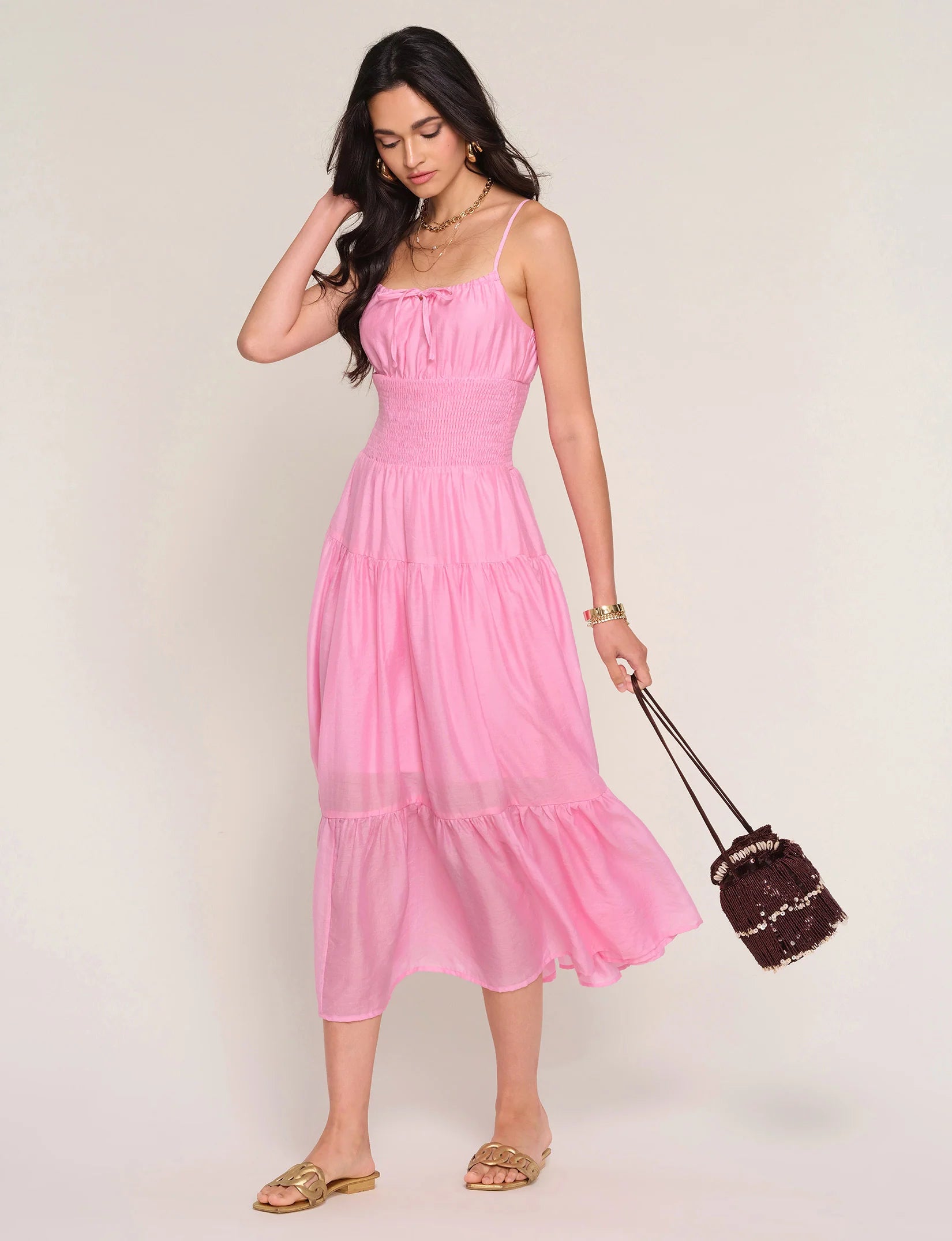 ZINNIA DRESS - PEONY