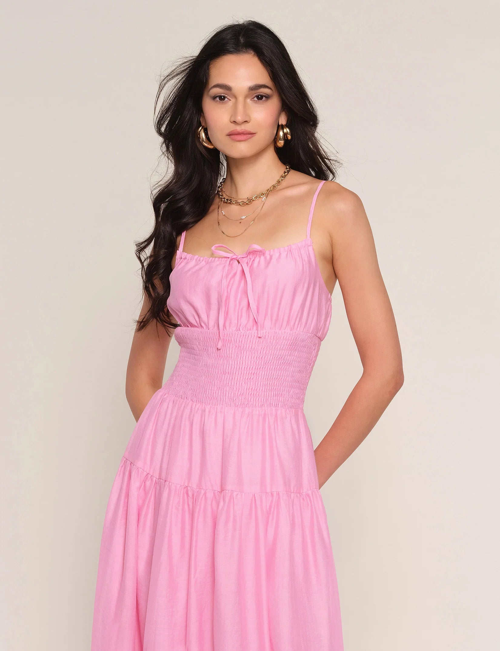 ZINNIA DRESS - PEONY