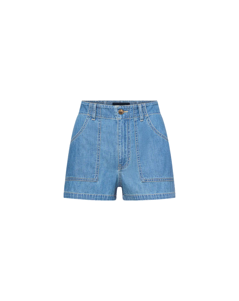 SALLY DENIM SHORT - GOOD FORTUNE WASH