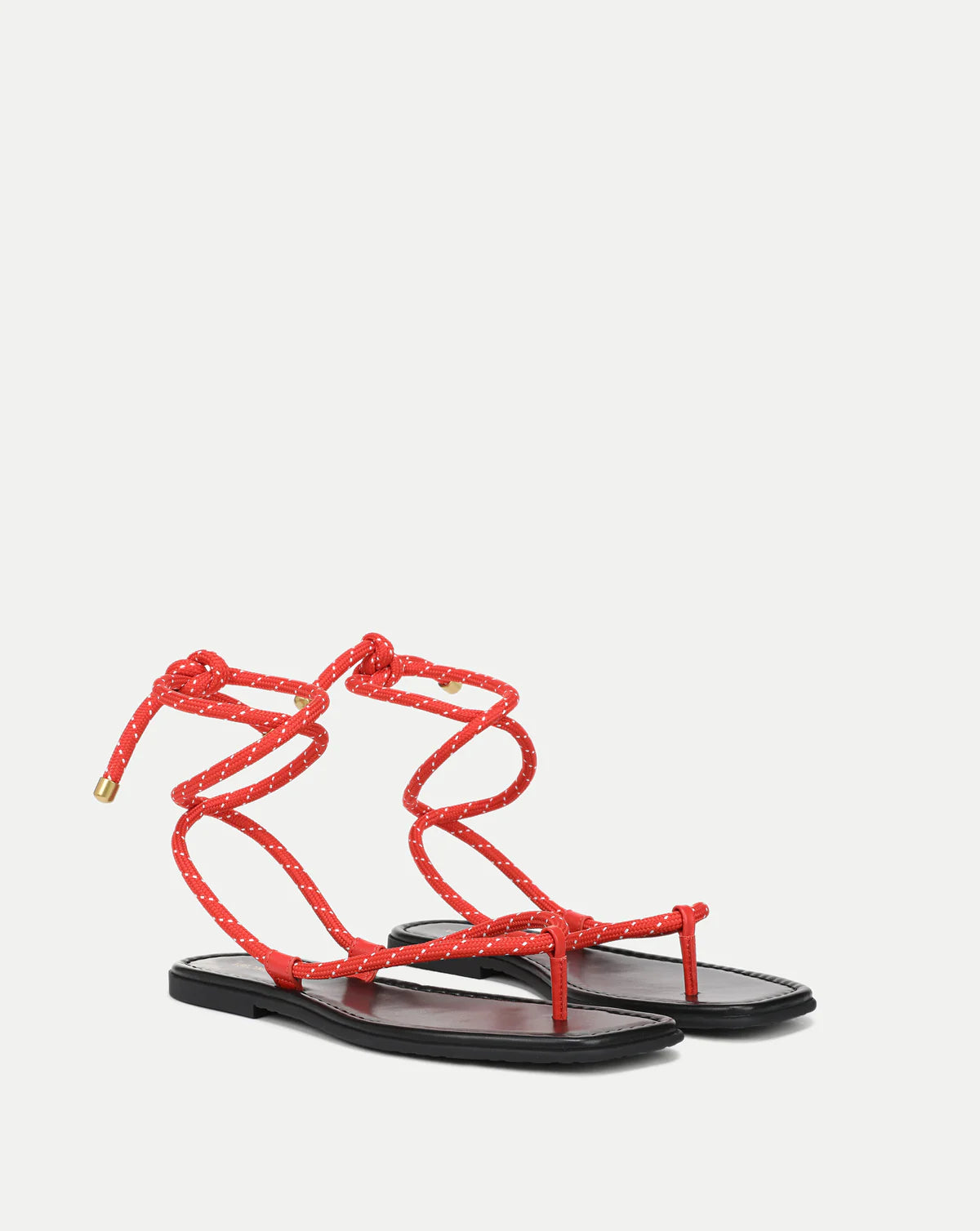 CARMINA WRAP SANDAL - FLAME RED