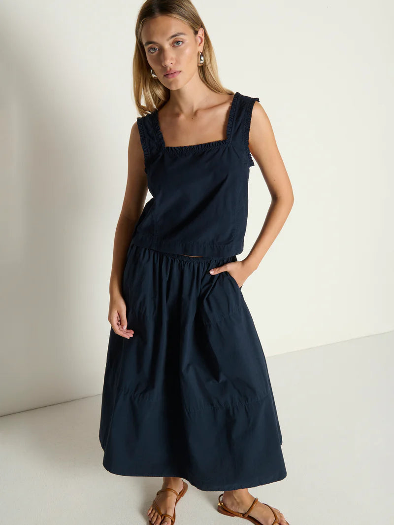 KARIN TIERED SKIRT - NIGHT SKY