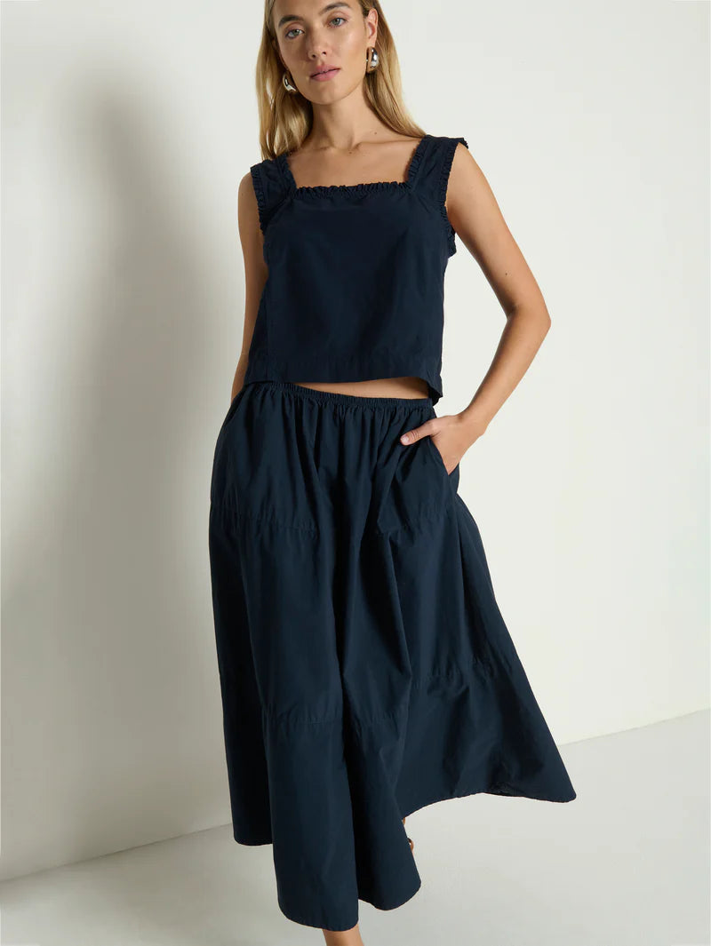 KARIN TIERED SKIRT - NIGHT SKY