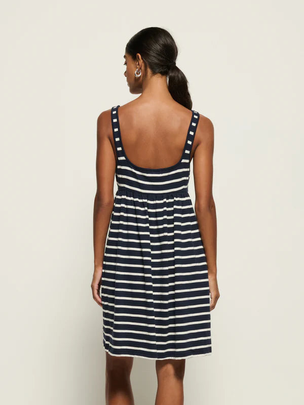 KITTY BABY DOLL DRESS - NAVY PLAYA STRIPE