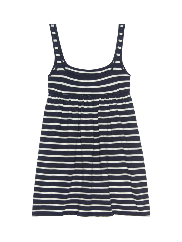 KITTY BABY DOLL DRESS - NAVY PLAYA STRIPE