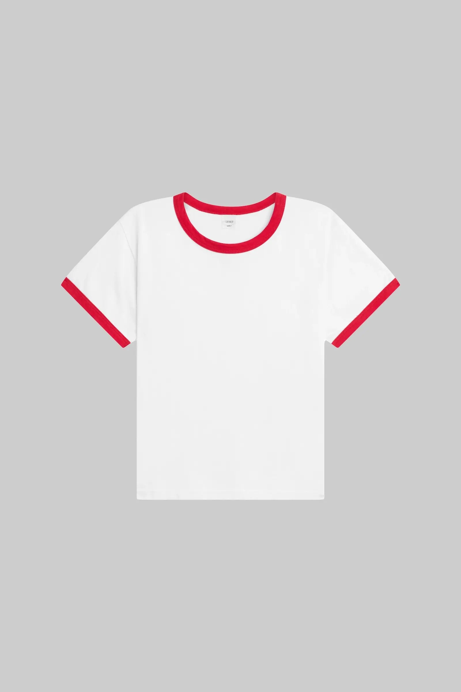 MARGO RINGER TEE - CERISE WHITE