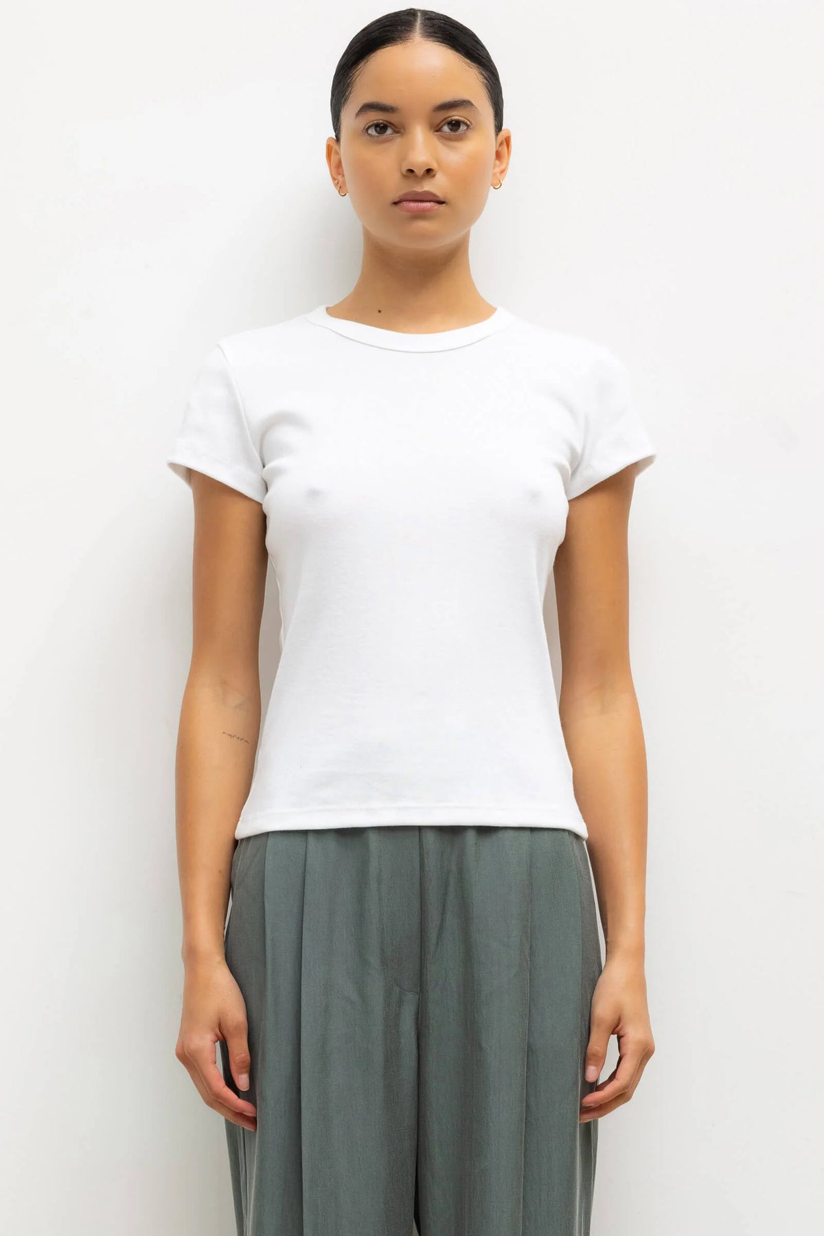 NANDO SLIM FIT TEE - WHITE