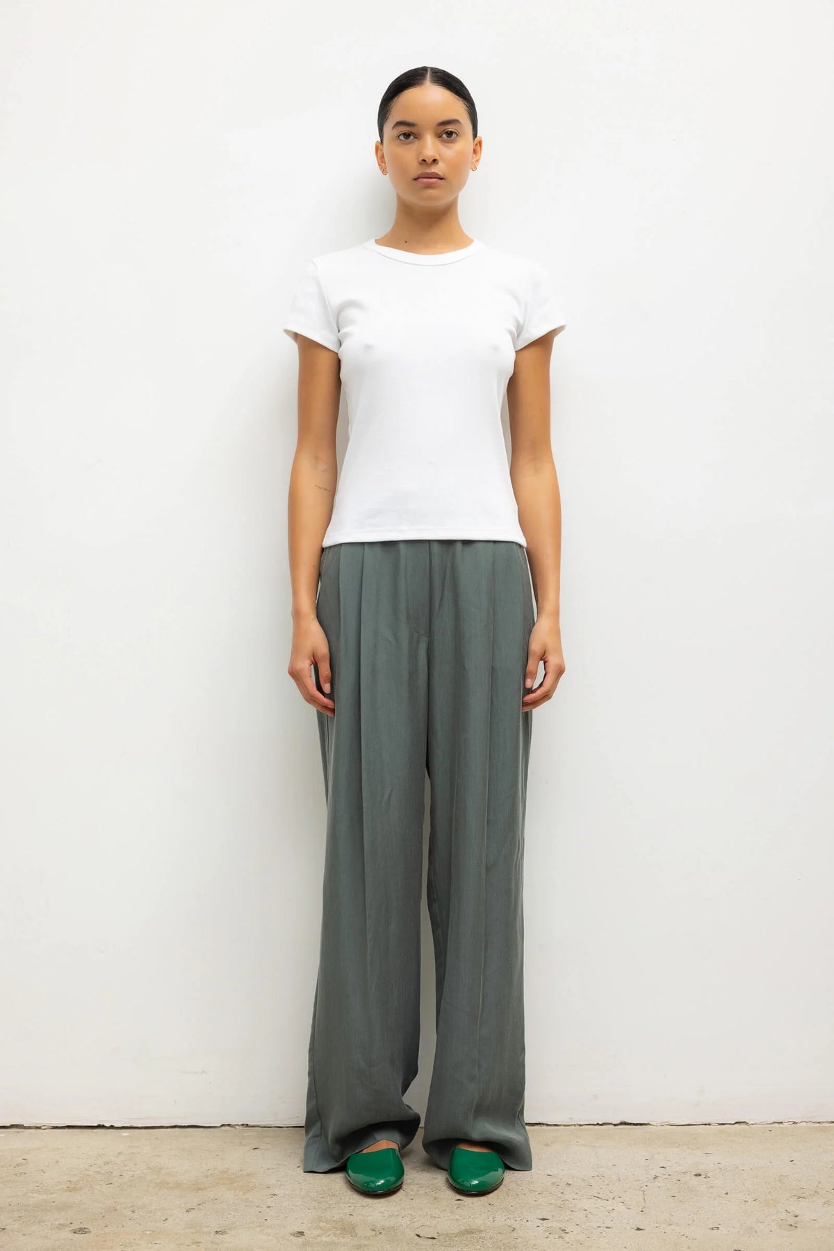 NANDO SLIM FIT TEE - WHITE