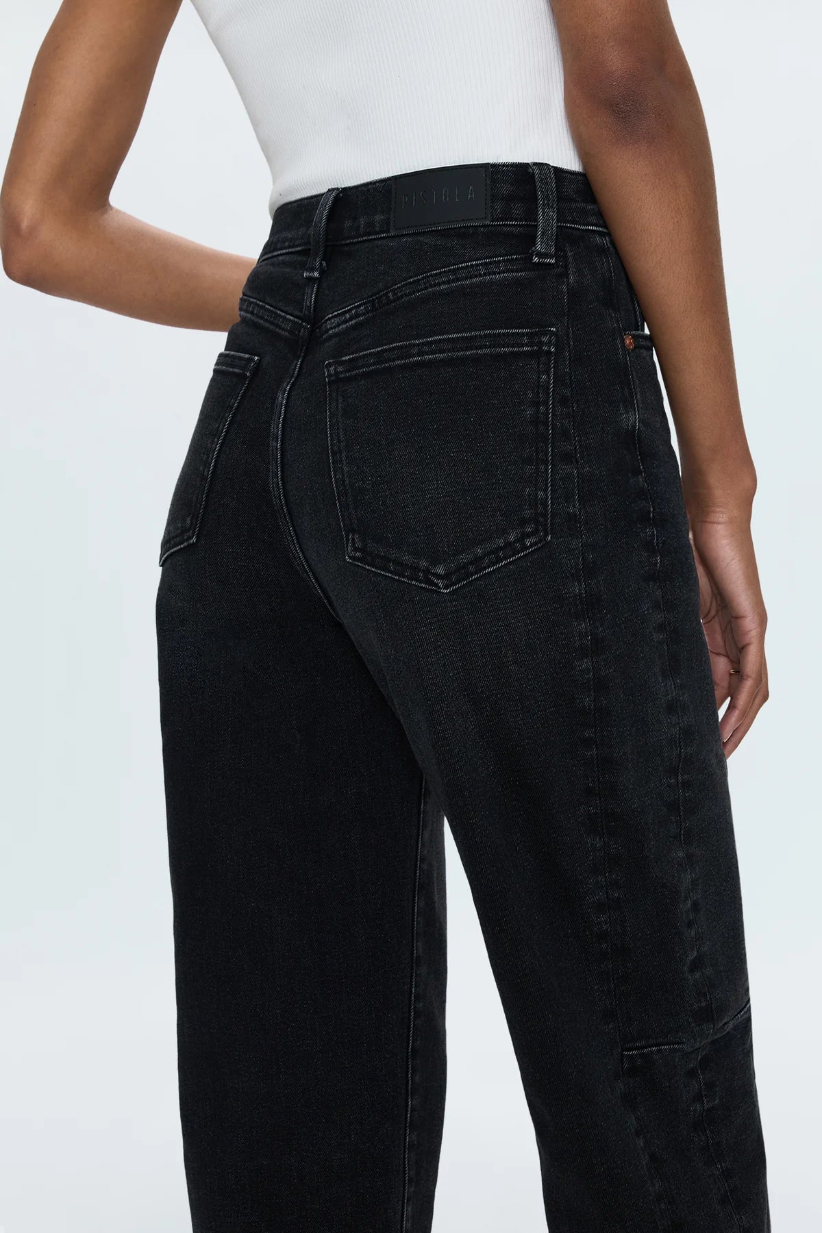 ELI HIGH RISE BARREL JEAN - DARK MIDNIGHT