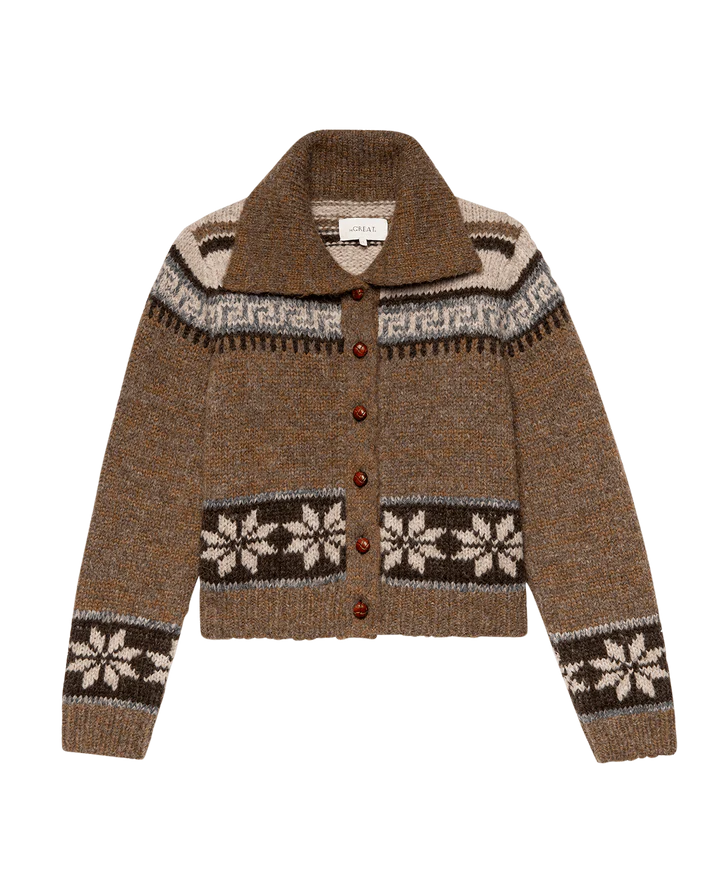 THE NORIDC SCHOLAR CARDIGAN - HICKORY FAIR ISLE