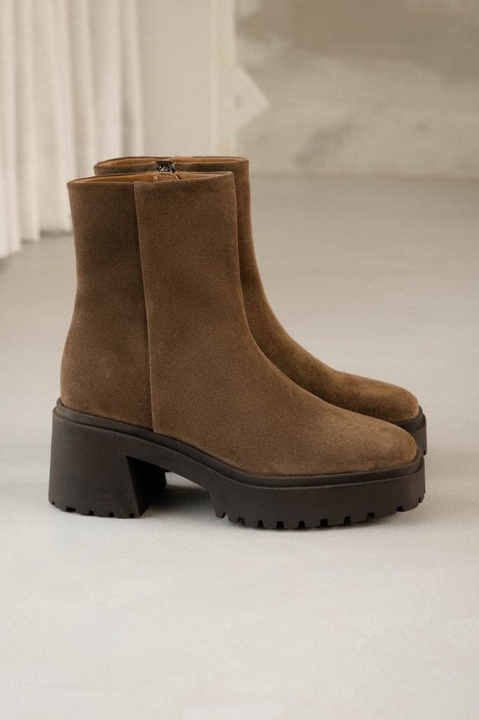 ANKLE BOOTS - SADIE - KHAKI BROWN