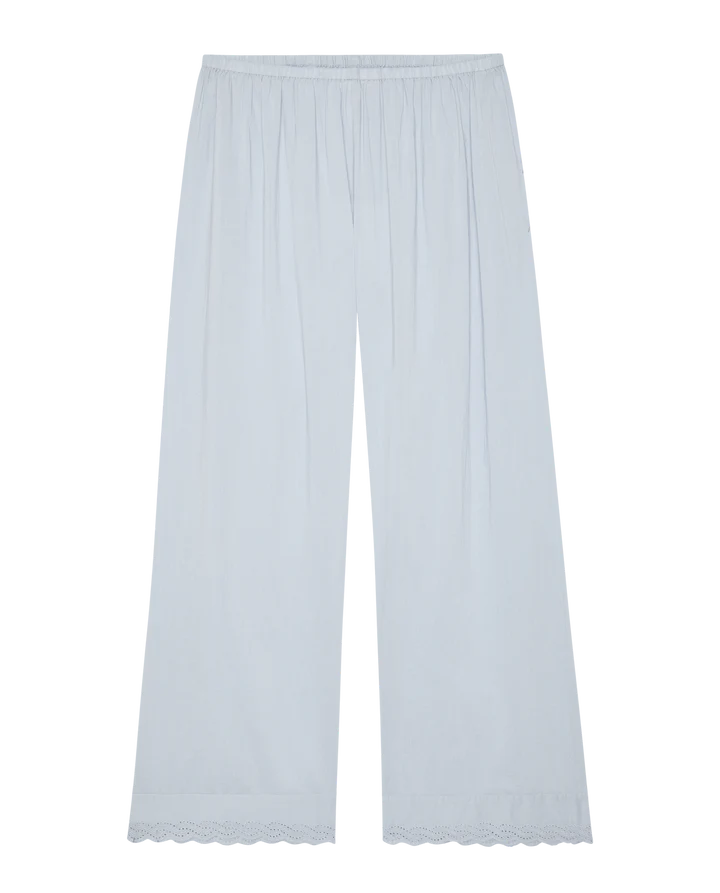 THE EYELET EASY SLEEP PANT - RAINWATER