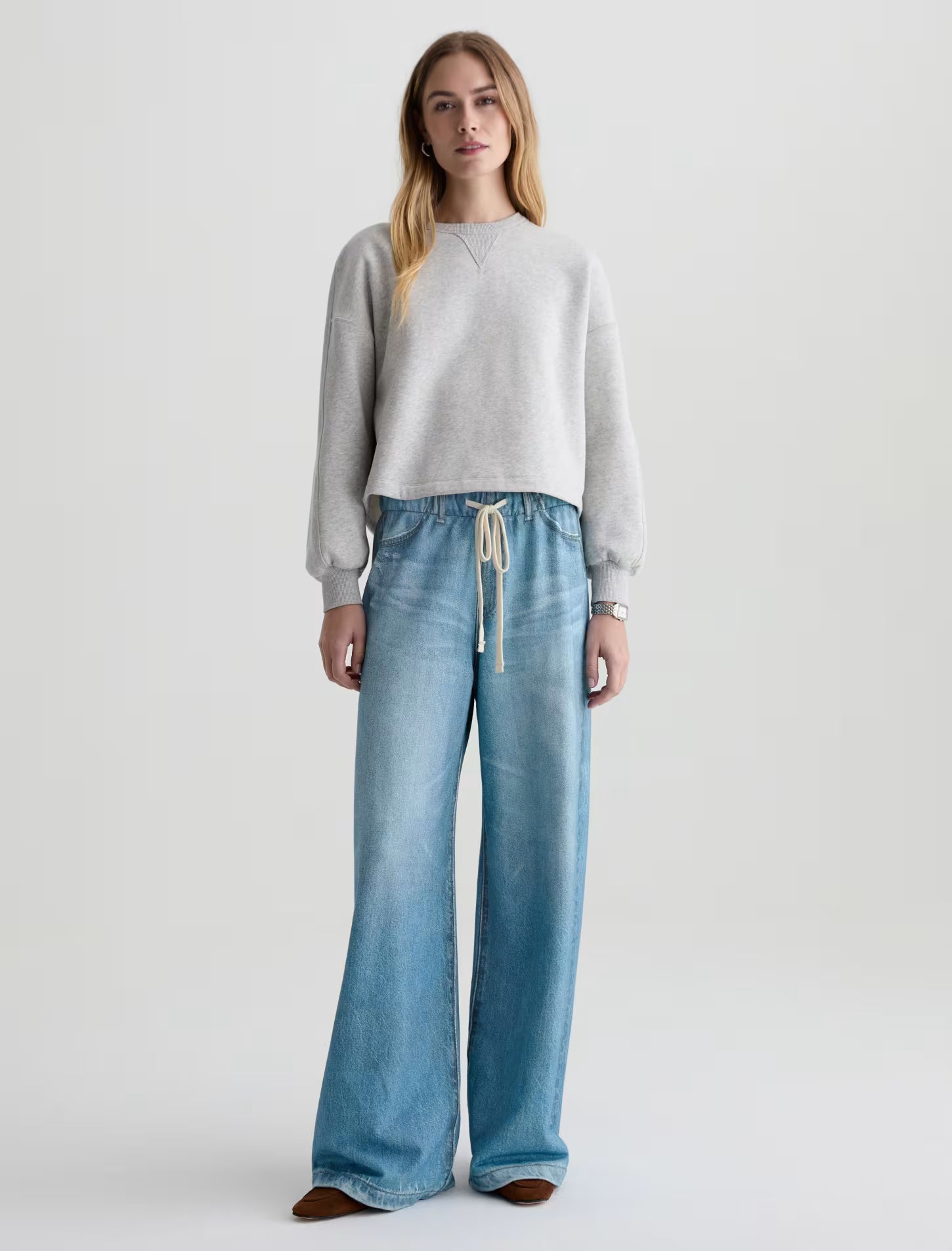 STELLA OFF-DUTY DENIM SWEATPANT - SPLASH