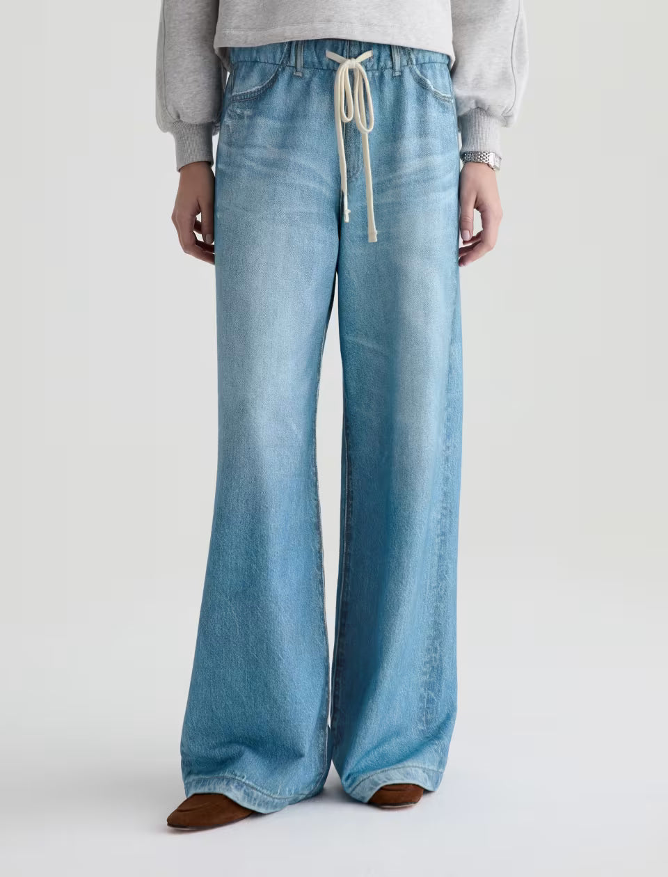 STELLA OFF-DUTY DENIM SWEATPANT - SPLASH