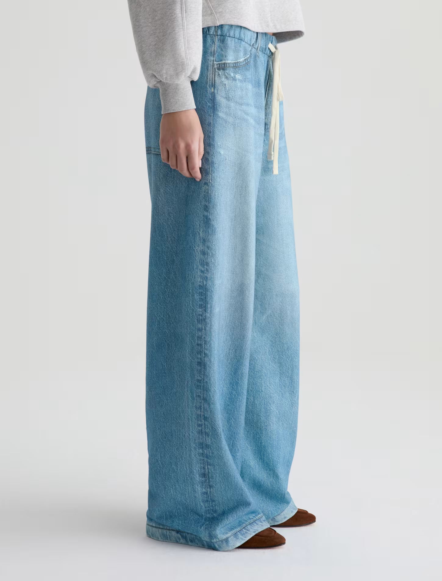 STELLA OFF-DUTY DENIM SWEATPANT - SPLASH